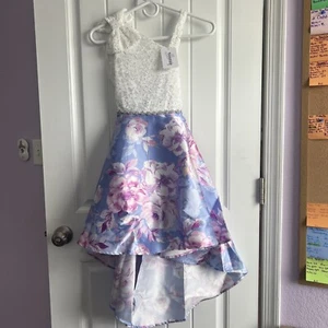 NEW NWT Speechless Kids Girls Size 10 Gorgeous Hi Low Formal Floral Dress - Picture 1 of 5