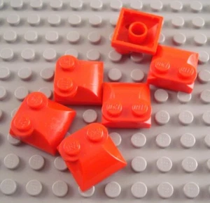 LEGO Lot of 6 Red 2x2 Stud Top City Car Vehicle Engine Brick Pieces - Picture 1 of 1