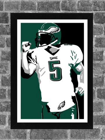 Philadelphia Eagles Donovan McNabb Portrait Sports Print Art 11x17 Cover