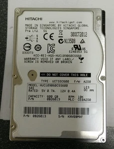 Hitachi HUC109060CSS600 0B26013 600GB 10K RPM SAS 2.5" Hard Disk Drive - Picture 1 of 1