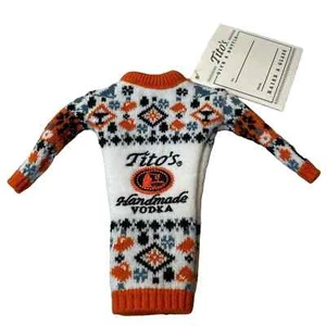 New With Tags Tito’s Handmade Vodka Ugly Holiday Sweater Bottle Topper, 2021 - Picture 1 of 3