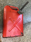 Vintage USMC Red 5 Gallon Jerry Can DOT-5L 20-5-80 GOOD COND. FREE SHIPPING