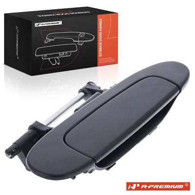 Manija de puerta exterior negra lisa pasajero trasero para Toyota Echo 2003 2004 2005 Foto 1 de 4