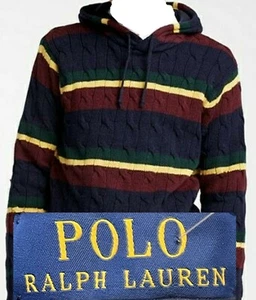 $ 198 Polo Ralph Lauren St Andrew Zopfmuster Kapuzenpullover Pullover Gr. L Herren neu mit Etikett - Bild 1 von 12