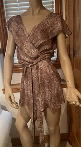 NWT Haute Hippie Mini Silk Halter Backless Nude Multi Women’s Dress S : Medium  - Picture 1 of 9