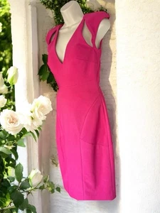 Gorgeous Hot Pink Forever Unique Bodycon Dress Size 10 - Picture 1 of 13