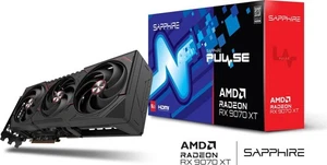 Grafikkarte Sapphire PULSE Radeon RX 9070 XT 16GB GDDR6 HDMI 2x DP AMD GPU - Bild 1 von 3