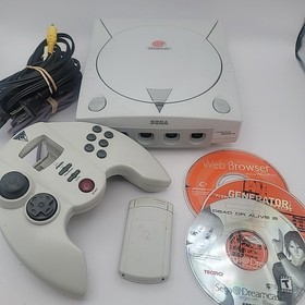 Sega Dreamcast Console System HKT-3020 with Dead or Alive 2, Tested Working 