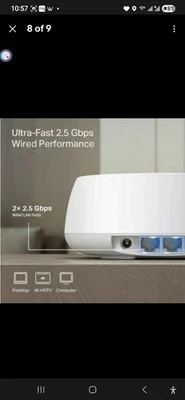 TP-Link Deco BE25 1-Pack BE5000 Sistema de malla WiFi de doble banda para toda la casa 7 Foto 1 de 4