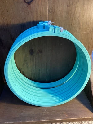 VTG Set - 8 Susan Bates Embroidery Hoops Size 10 Luxite Super Grip Lip - Image 1 of 4