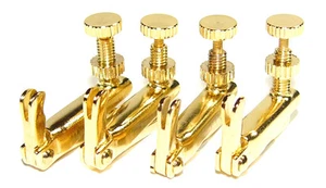 Nuevo conjunto de 4 ajustadores finos de color dorado para 1/2 o 1/4 Violín poste libre - Imagen 1 de 2
