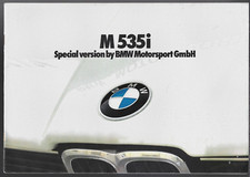 BMW M535i E12 1980-81 UK Market Sales Brochure 5-Series FAIR