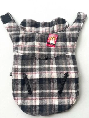 Chaleco Aislante SimplyDog Grande Franela a Cuadros Abrigo Chaqueta Perro Foto 1 de 4