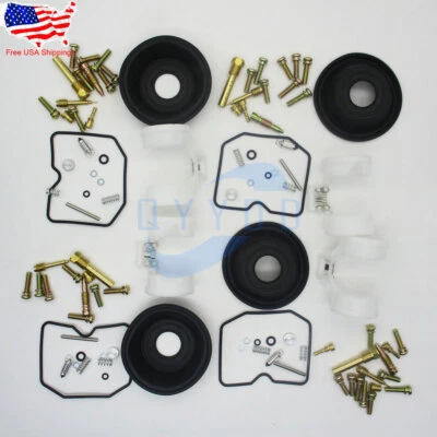 Kit de reparación de carburador flotador diafragma Kawasaki Ninja 600R ZX600 88-97 4 piezas Foto 1 de 4
