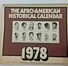 The Afro American Historical Calendar 1978 Black History Stroh Brewery Company