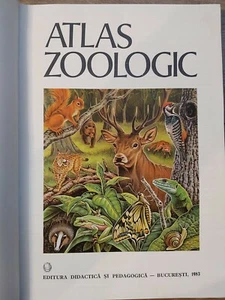 Romanian book Atlas zoologic by Constantin Bogoescu 1983 - Imagen 1 de 8