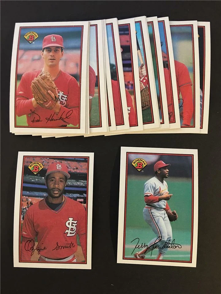 Juego de 18 cartas del equipo Bowman St. Louis Cardinals 1989 Foto 1 de 1