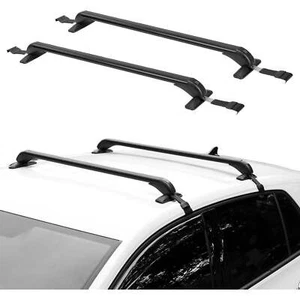 GEARZAAR 2pcs 105CM Barre portatutto auto bloccabili universali adatte per auto senza rotaie - Foto 1 di 9