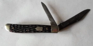 Vtg Schrade Walden Folding Pocket Knife 2-blades NY USA - Picture 1 of 3