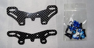 TAMIYA TT02 TYP S TT02S KOHLEFASER STOSSDÄMPFER TÜRMEN VORNE & HINTEN UK VERKÄUFER - Bild 1 von 8