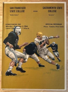 San Francisco St Golden Gators 11/5/1966 NCAA football program vs Sacramento St - Picture 1 of 5
