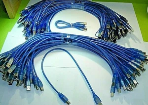 ADAPTADOR X50 USB 2.0 A B CABLE AZUL 48-52CM ARDUINO UNO MEGA 2560 EXPEDIT EE. UU. - Imagen 1 de 11