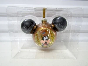 Walt Disney Parks Goofy Sunburst Glass Mickey Icon Christmas Ornament NIB - Picture 1 of 4