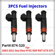Set of 3 Fuel Injectors For 2003-2011 Sea-Doo Jet Boat PWC RXP RXT GTX