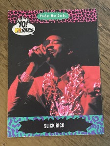 1991 ProSet MusiCards YO MTV Raps Slick Rick #71 music trading card