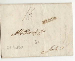 7353 PREFILATELICA BOLOGNA X IMOLA 1810 CON TESTO - Picture 1 of 1