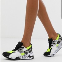 steve madden cliff sneakers neon green