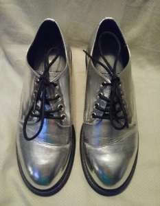 Seven Dials Silber Oxford Schuhe M 5,5 W 7,5 - Bild 1 von 10