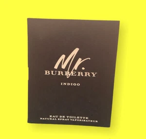 Mr. Burberry Indigo Eau De Toilette SAMPLE Spray 0.06 oz/2ml New! - Picture 1 of 2