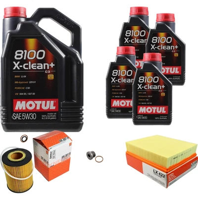 MAHLE Inspección Set 9 L Motul 8100 X-CLEAN+ 5W-30 Para BMW X5 4.4i - Imagen 1 de 4