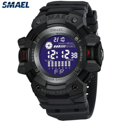 SMAEL Men Watch Fashion Outdoor LED Sport Digital Watches Chronograph Wristwatch - Image 1 of 4