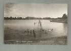 1940's EAST SIDE LAKE AUSTIN MN SWIMMERS DIVING LADDER REAL PHOTO POSTCARD COOK