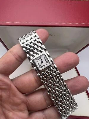 Cartier Panthère Ruban W61001T9 Pink Mother of Pearl Watch Box Papers Set - Image 1 of 4