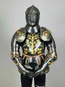 Traje de armadura | Medio traje de armadura medieval | Armadura de guerrero de batalla | Halloween - Imagen 1 de 7