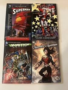 DC Hardcover Graphic Novels. Lot Of 4. Harley Quinn, Superman, Justice League - Picture 1 of 17