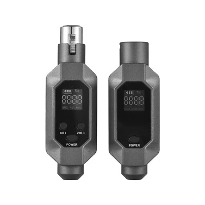 Wired to Wireless Microphone System XLR Transmitter Receiver Rechargeable Z7I8 - Image 1 of 4