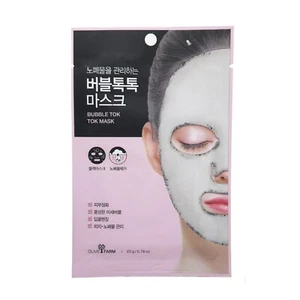 10ct / Olive Farm Bubble Tok Tok Mask / Pore Waste/Sebum/Black/Deep Cleansing - Picture 1 of 5