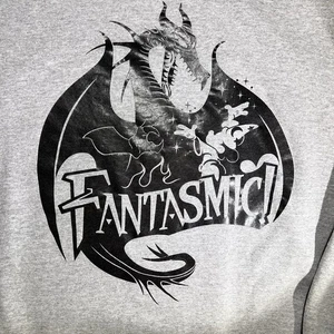 Disney Fantasmic Maleficent Hollywood Studios Gray Sweatshirt XL Mickey Mouse - Picture 1 of 6