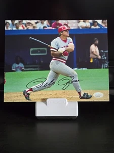 Pete Rose Cincinnati Reds Signed 8x10 Photo JSA Cert. - Picture 1 of 4