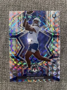 Jelani Woods ~ 2022 Panini Mosaic ~ Silver Mosaic Prizm ~ Rookie RC Colts - Bild 1 von 2
