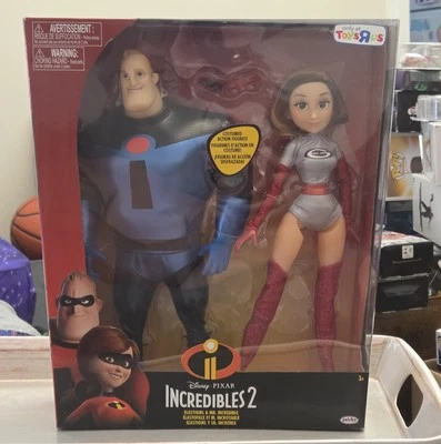 迪士尼 Incredibles 2 Elastigirl and Mr. Incredible [Jakks, 2018] Toys R Us 全新  — 第 1/2 张图片