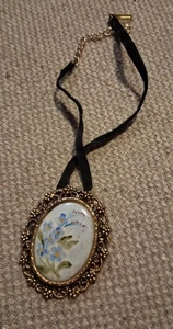 Gargantilla broche Alemania Occidental de colección sin marca - Imagen 1 de 2