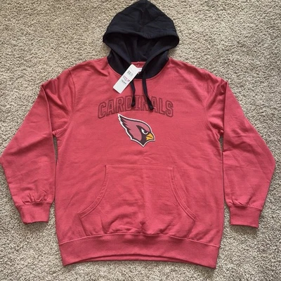 Arizona Cardinals NFL Team Apparel Red Sea Football Sweatshirt Hoodie Mens Large Foto 1 de 3