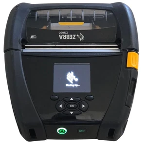 3 imprimantes d'étiquettes thermiques mobiles Zebra ZQ630 - testées, débloquées, batterie incluse - Photo 1/12