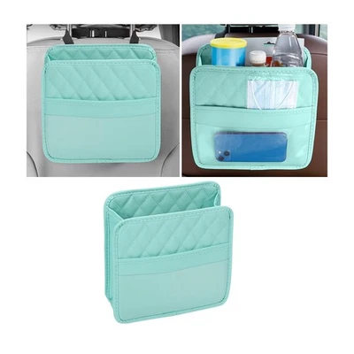 Organizador de respaldo de asiento de coche Mandark, almacenamiento colgante de asiento trasero de vehículo de cuero PU Foto 1 de 4