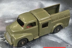Camion telefonico a campana in plastica Hubley Kiddie 1952 vintage n. 327 6,5" - Foto 1 di 3